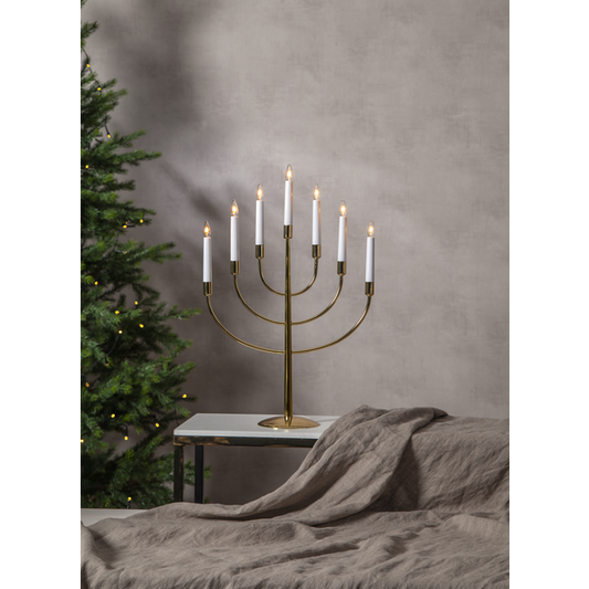 Adventsljusstake Titus 59 cm mässing