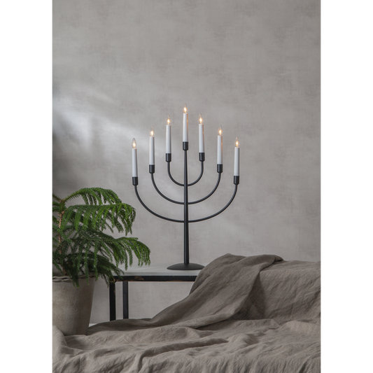 Adventsljusstake Titus 59 cm svart