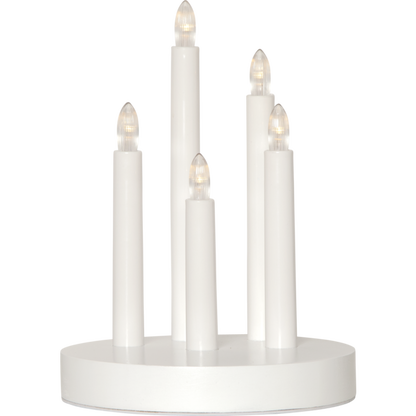 Adventsljusstake Doris 24 cm vit