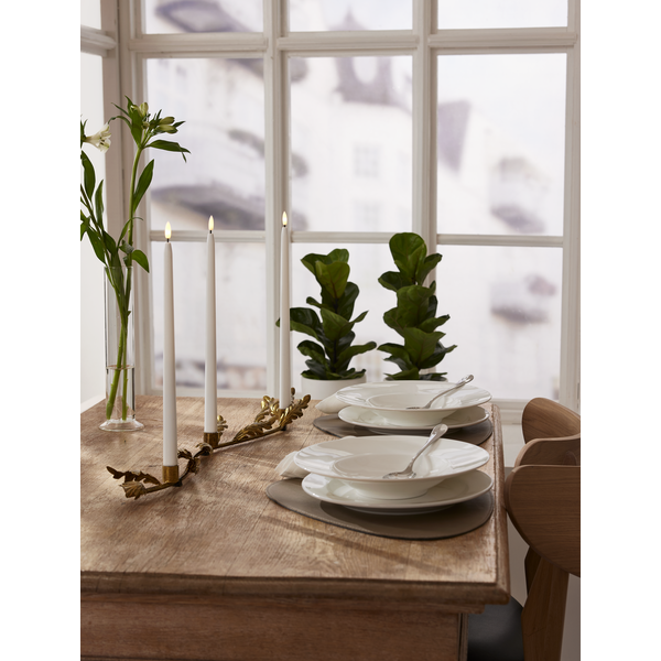 Ljusstake Eklöv 80 cm mässing