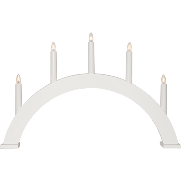 Adventsljusstake ALBO 51,5x6x33 cm Vit