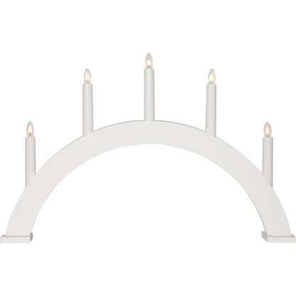 Adventsljusstake ALBO 51,5x6x33 cm Vit