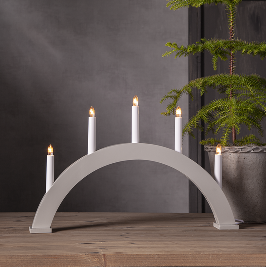 Adventsljusstake ALBO 51,5x6x33 cm Beige