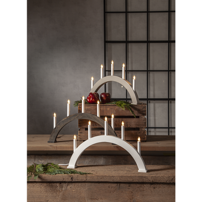 Adventsljusstake ALBO 51,5x6x33 cm Vanötsbrun