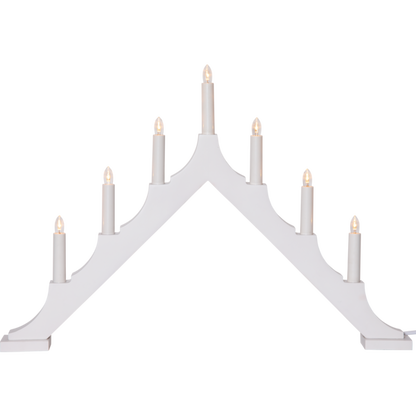 Adventsljusstake ALMA 58,5x5,5x40,5 cm Vit