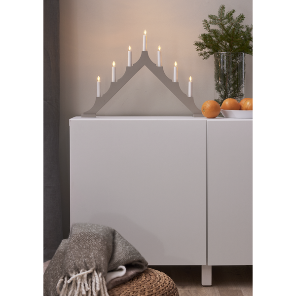 Adventsljusstake ALMA 58,5x5,5x40,5 cm Beige