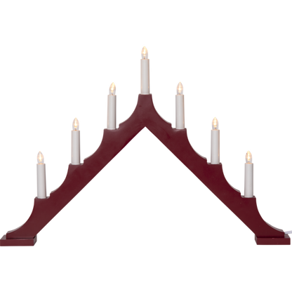 Adventsljusstake ALMA 58,5x5,5x40,5 cm Röd