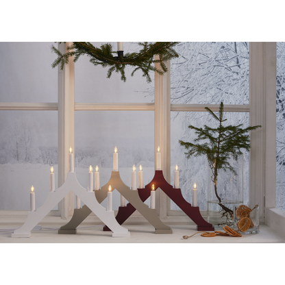 Adventsljusstake ALMA 44x5,5x33,5 cm Röd