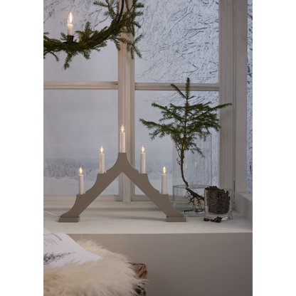 Adventsljusstake ALMA 44x5,5x33,5 cm Beige