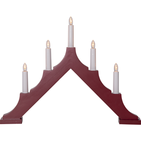 Adventsljusstake ALMA 44x5,5x33,5 cm Röd