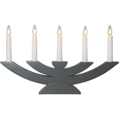 Adventsljusstake Navida 42x5x24 cm grå
