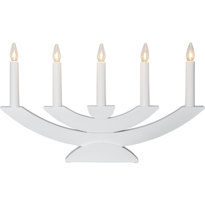 Adventsljusstake Navida 42x5x24 cm vit