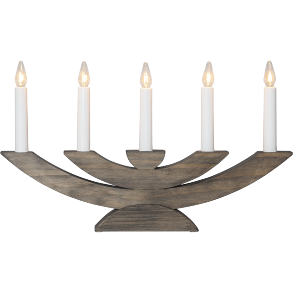 Adventsljusstake Navida 42x5x24 cm brun