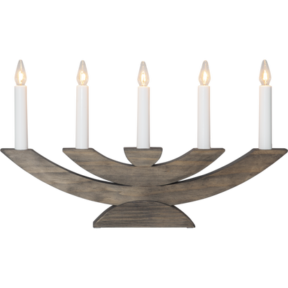 Adventsljusstake Navida 42x5x24 cm brun