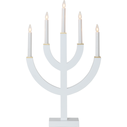 Adventsljusstake ANNO 59 cm Vit