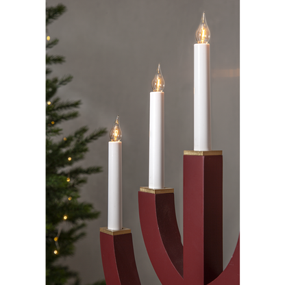 Adventsljusstake ANNO 59 cm Röd