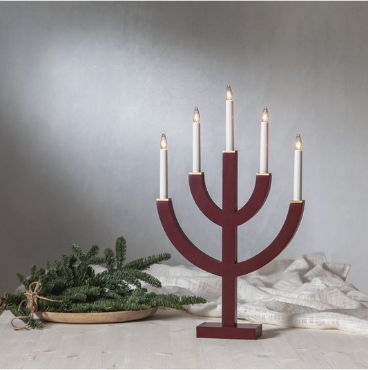 Adventsljusstake ANNO 59 cm Röd