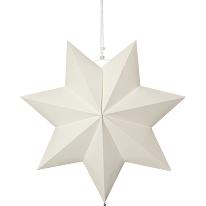 Adventsstjärna Pappersstjärna Polar 40 cm vit
