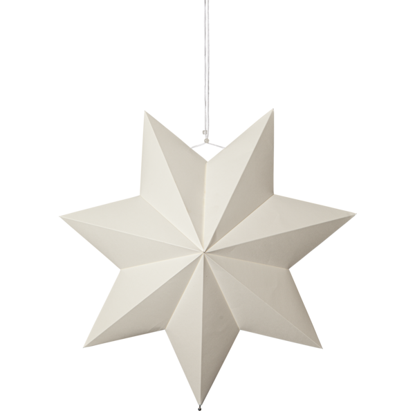 Adventsstjärna Pappersstjärna Polar 55 cm vit