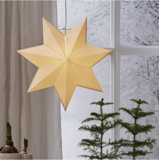 Adventsstjärna Pappersstjärna Polar 55 cm vit
