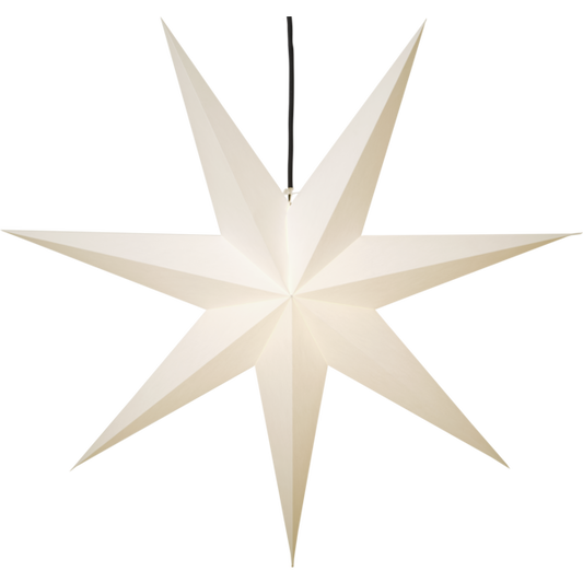 Adventsstjärna Pappersstjärna Frozen vit 140 cm