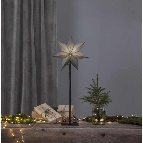 Adventsstjärna Pappersstjärna på fot Frozen 85 cm