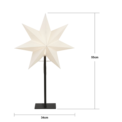 Adventsstjärna Pappersstjärna på fot Frozen 80 cm