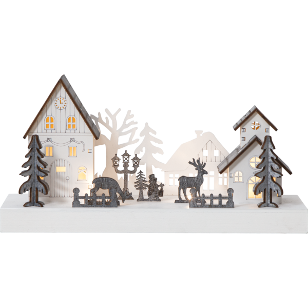 Adventsljusstake Fauna 28x14x11 cm