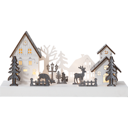 Adventsljusstake Fauna 28x14x11 cm