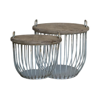 Soffbord DIV. med trälock H48 / Ø57 cm Opal 2-pack drop
