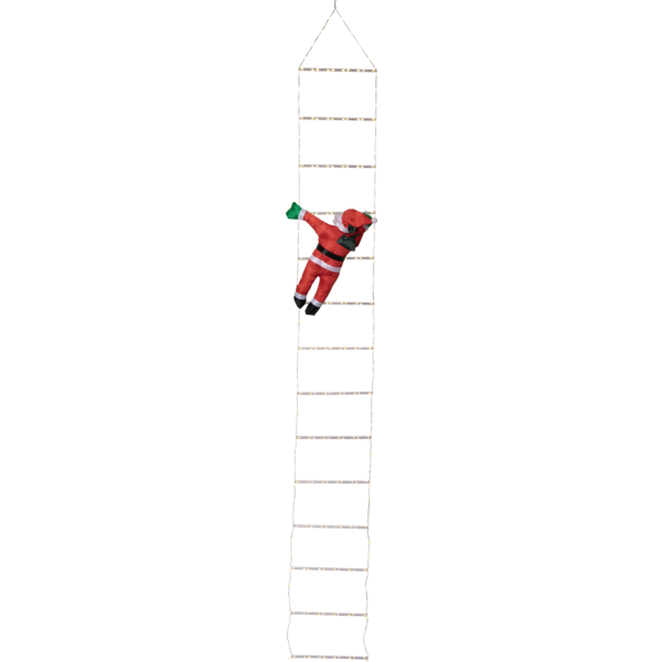 Juldekoration Utomhus Tomte med stege 200 cm