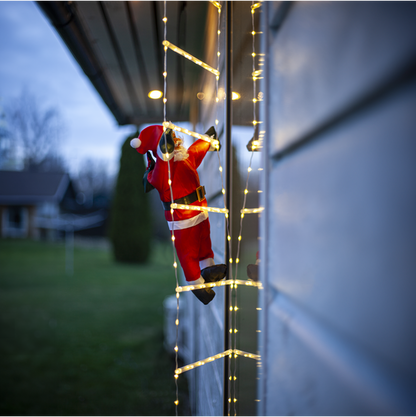 Juldekoration Utomhus Tomte med stege 200 cm