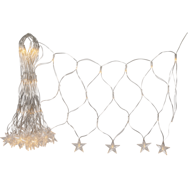 Juldekoration Utomhus Ljusnät Star 480x46 cm