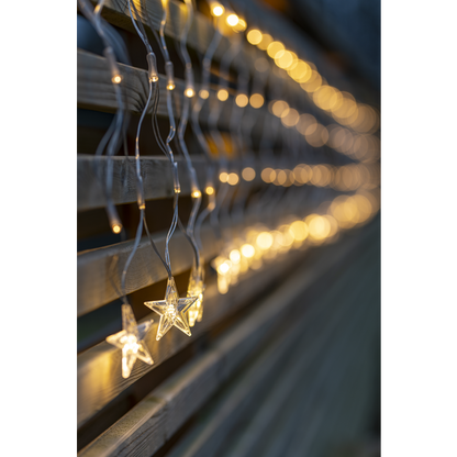 Juldekoration Utomhus Ljusnät Star 480x46 cm