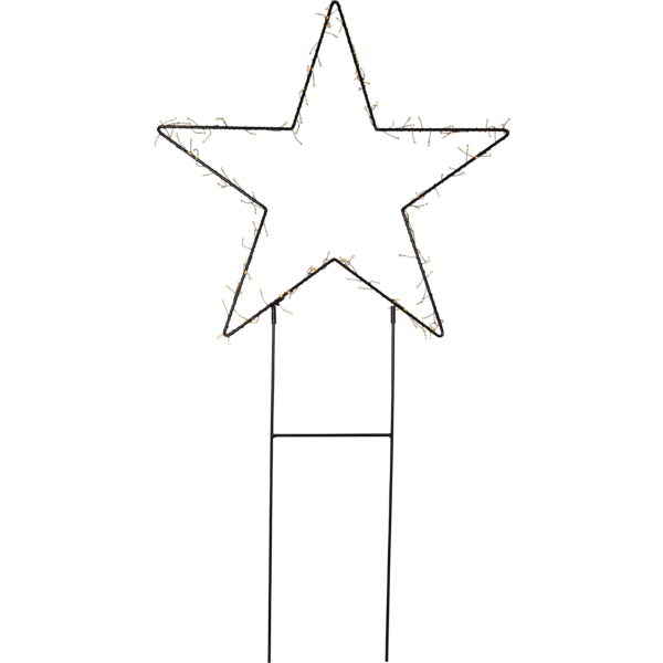 Juldekoration Utomhus Siluett Stjärna 60x115 cm