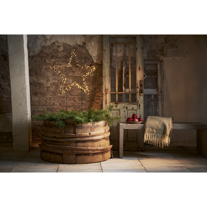 Juldekoration Utomhus Siluett Stjärna 60x115 cm