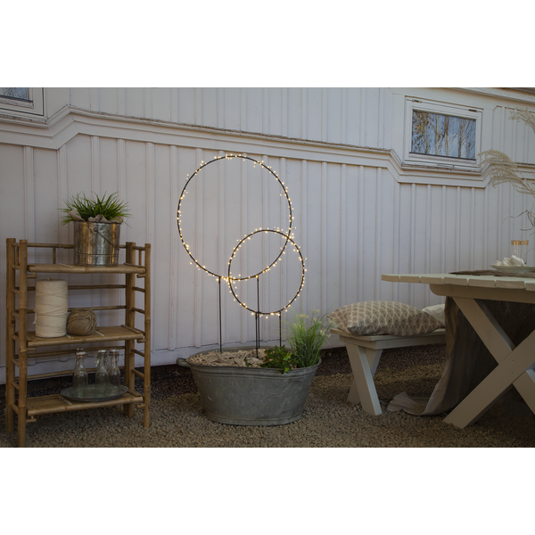 Juldekoration Utomhus Siluett Cirkel 60x120 cm