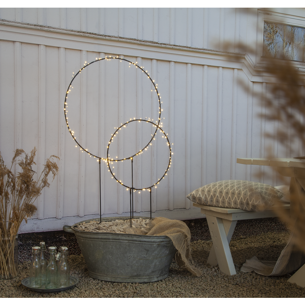 Juldekoration Utomhus Siluett Cirkel 40x84 cm