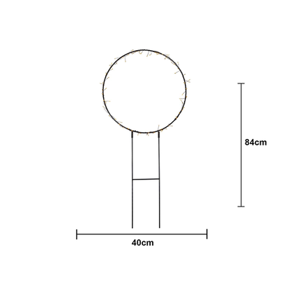 Juldekoration Utomhus Siluett Cirkel 40x84 cm