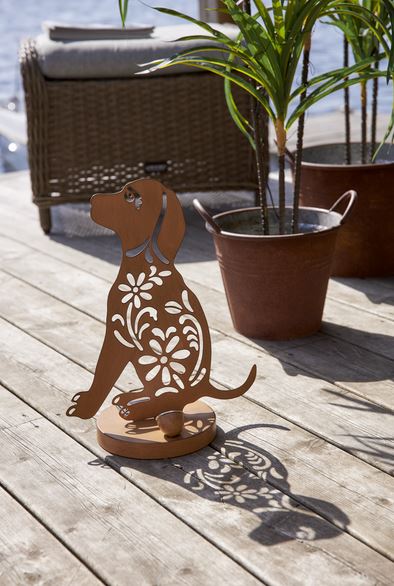 Trädgårdsbelysning DIV. Soldriven Hund 33 cm