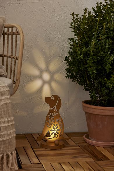 Trädgårdsbelysning DIV. Soldriven Hund 33 cm