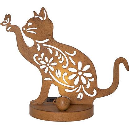 Trädgårdsbelysning DIV. Soldriven Katt 25 cm