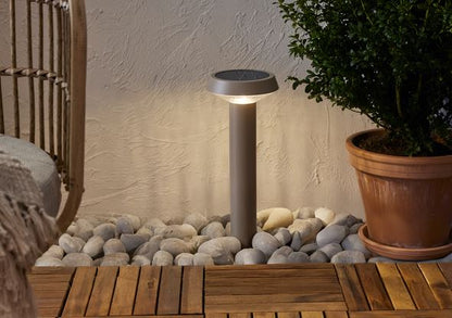 Trädgårdsbelysning DIV. Soldriven Solcellspollare Casa Beige