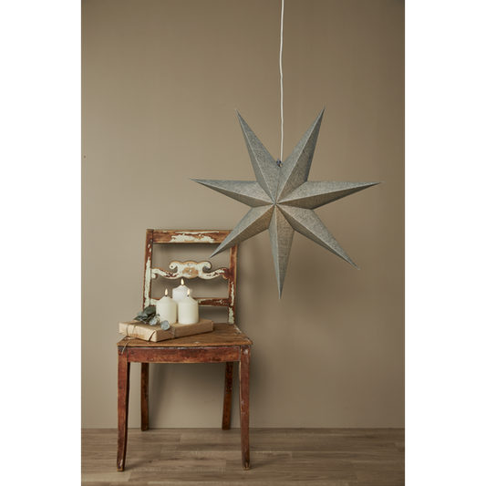 Adventsstjärna Pappersstjärna Cotton 60 cm grön