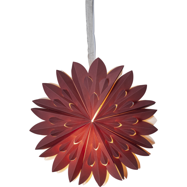 Adventsstjärna Pappersstjärna Clipp 60 cm röd