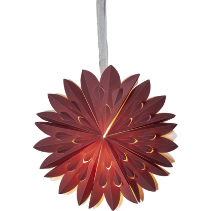 Adventsstjärna Pappersstjärna Clipp 60 cm röd