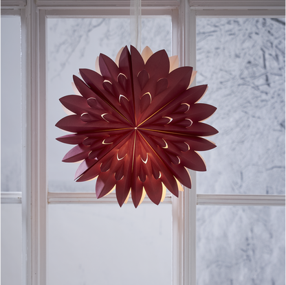 Adventsstjärna Pappersstjärna Clipp 60 cm röd