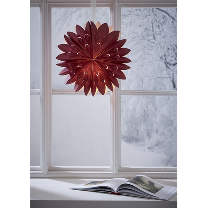 Adventsstjärna Pappersstjärna Clipp 60 cm röd