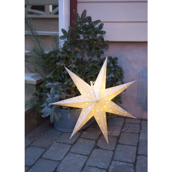 Juldekoration Utomhus Stjärna 60 cm vit