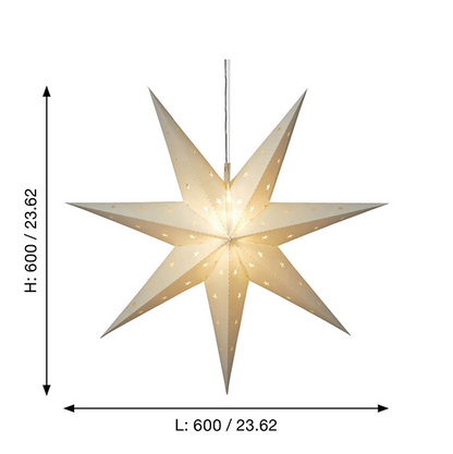 Juldekoration Utomhus Stjärna 60 cm vit